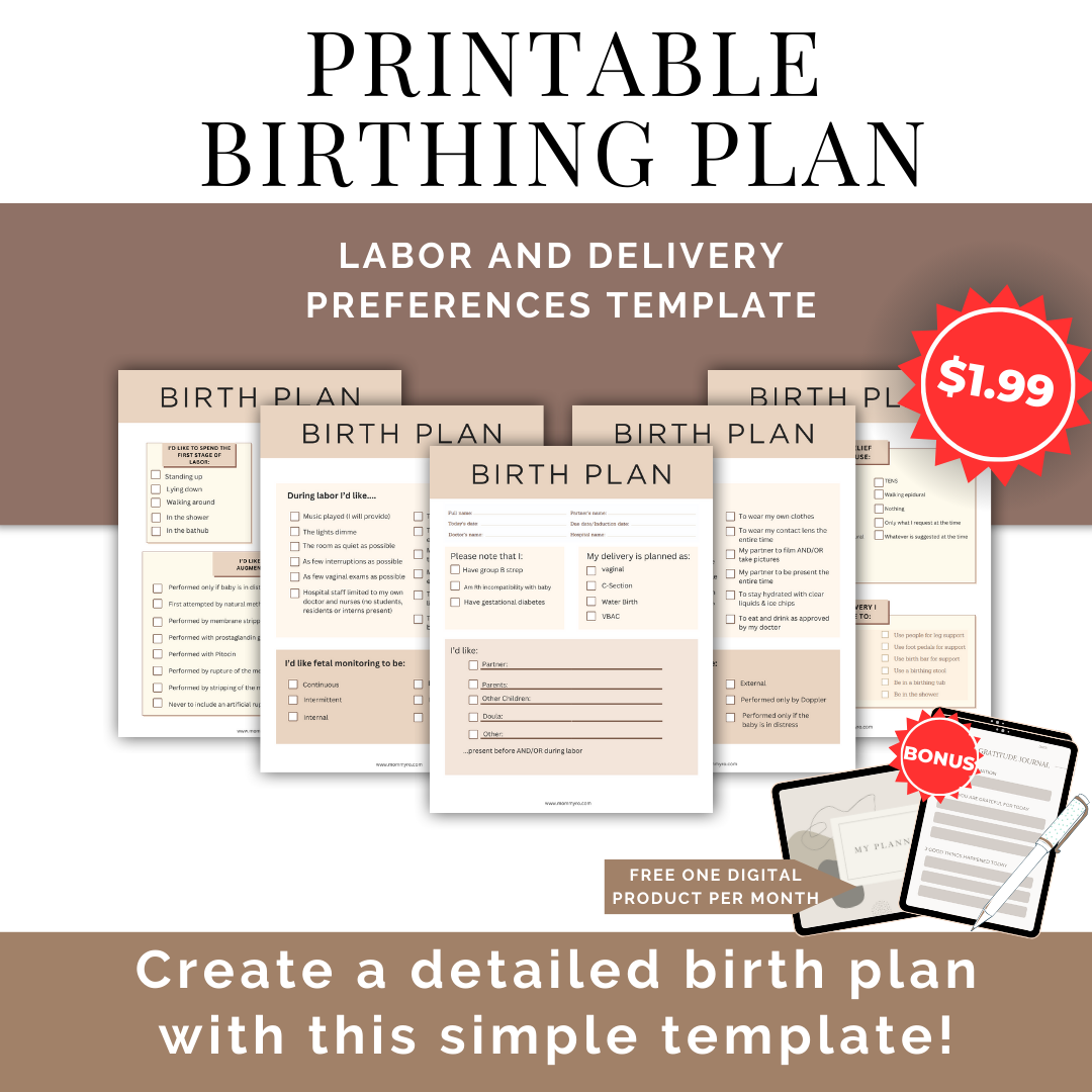 Printable Birthing Plan
