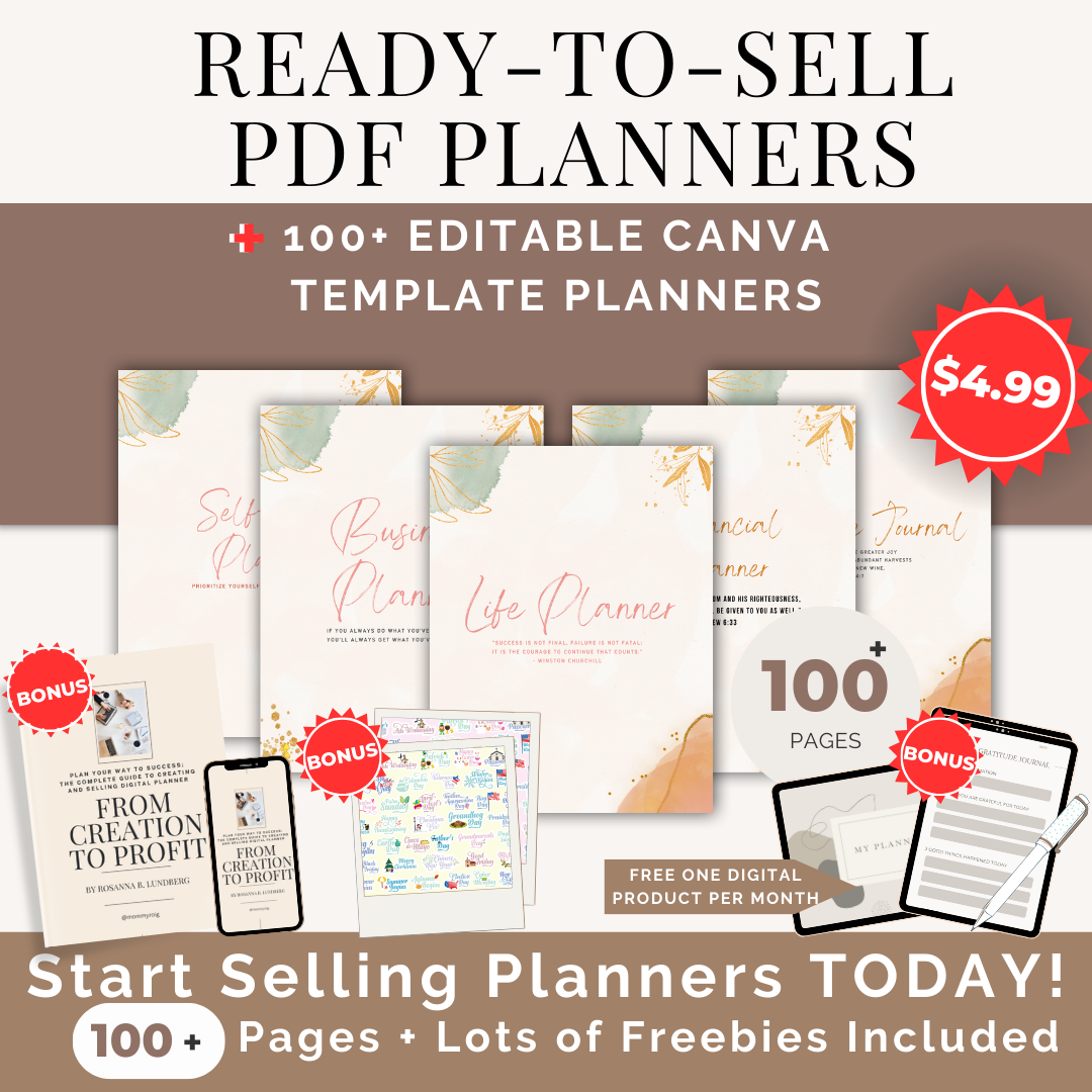 Ready to Sell PDF Planners
