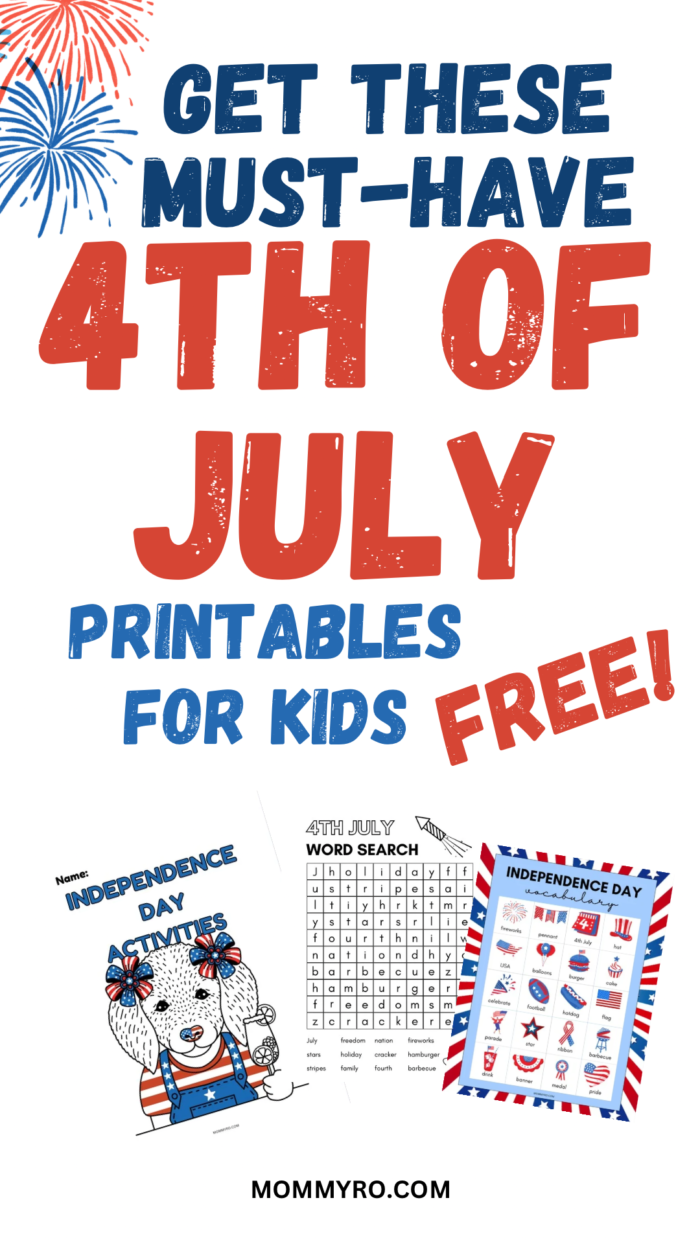 Exciting 4th of July Activities for Kids (FREE Printables!)