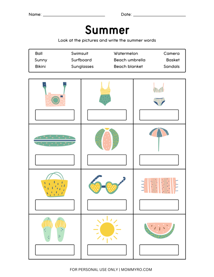 13 Must-Have Summer Printables for Kids (FREE Printables)