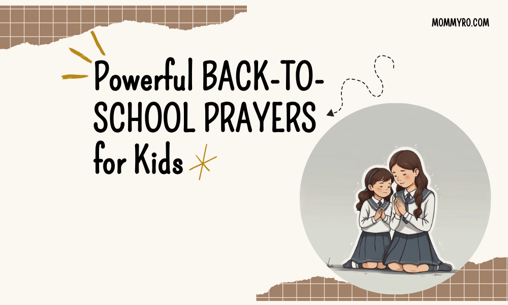 Back-to-school prayers for kids