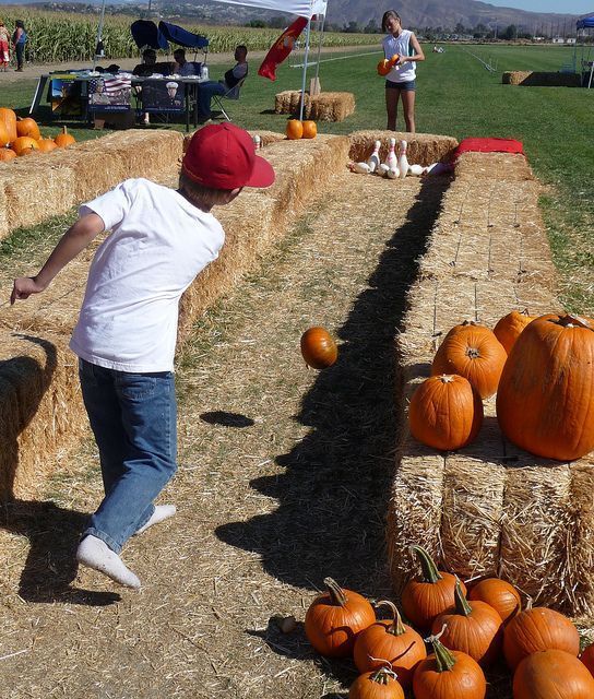 pumpkin bowling