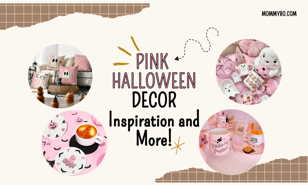 pink Halloween decor