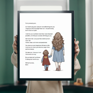 Celebrate Your Son with a Heartfelt Message and Beautiful Artwork