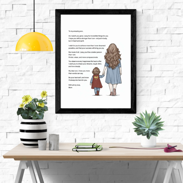 Celebrate Your Son with a Heartfelt Message and Beautiful Artwork