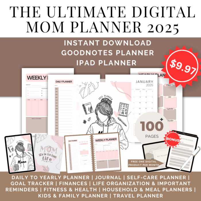 DIGITAL MOM PLANNER 2025