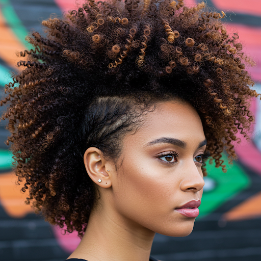 Fierce and Fun Curly Mohawk
