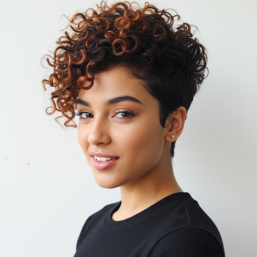 The Uniquely Asymmetrical Curly Cut