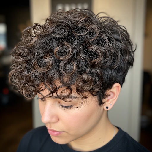 The Timeless Curly Pixie