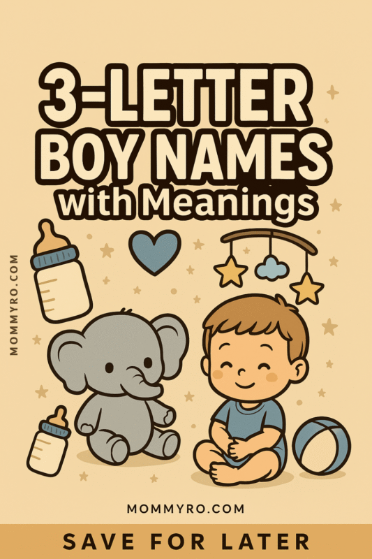 3 Letter Boy Names
