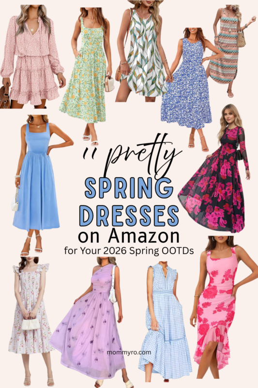 🌸 11 Pretty Spring Dresses on Amazon for Your 2026 Spring OOTDs