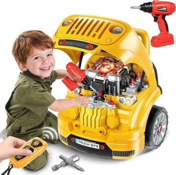 Kids Car Engine Mechanic Play Set