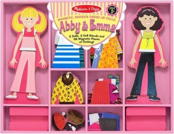 Melissa & Doug Abby & Emma Magnetic Dress-Up Dolls