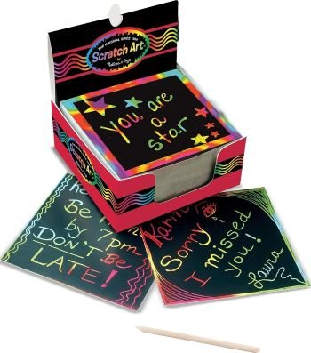 Melissa & Doug Rainbow Mini Scratch Art Notes