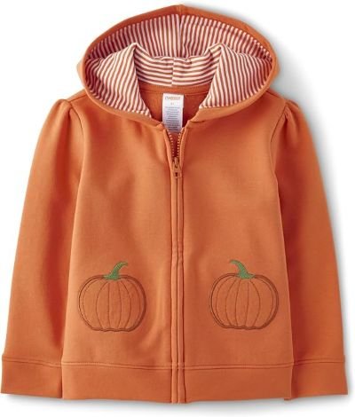 cute pumpkin hoodie for toddlers