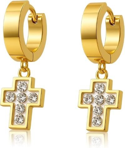 14K Gold-Plated Dangle Earrings
